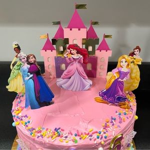 Disney Princess Birthday Cake Topper + Decor